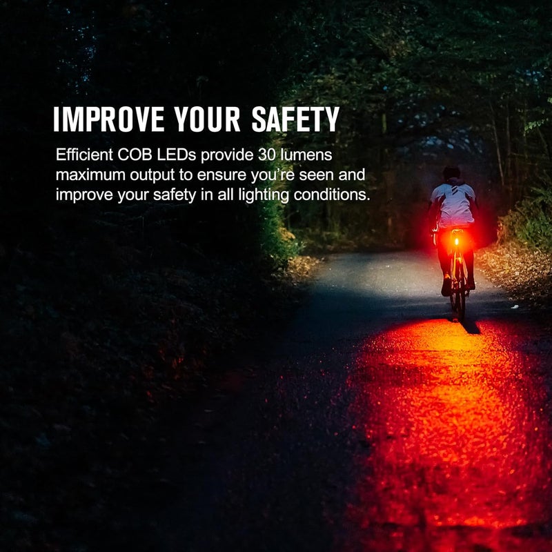 OLIGHT Seemee 30 C Bike Light 30 Lumens Tail Light 230 Degree Visibility, 800m Viewable Range, USB Rechargeable Bike Break Light, IPX6 Waterproof, Road and Urban Cyclists - Image 2